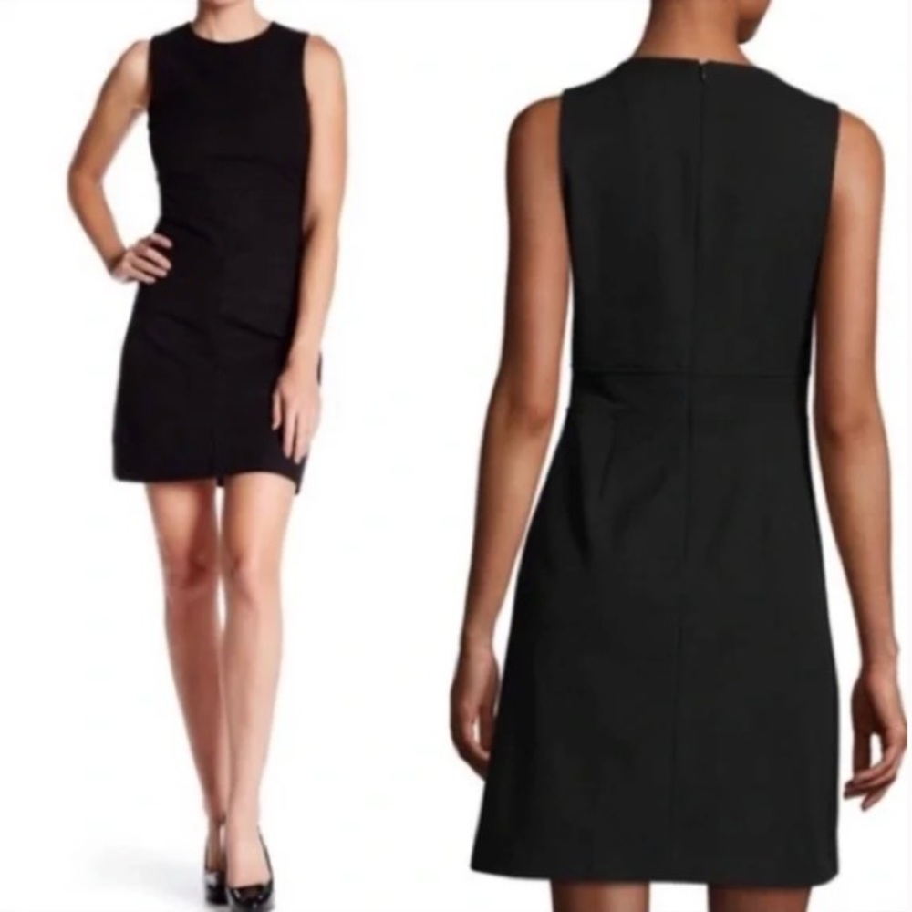 Theory Raneid NC Jetty Elegant Black Sleeveless Dress